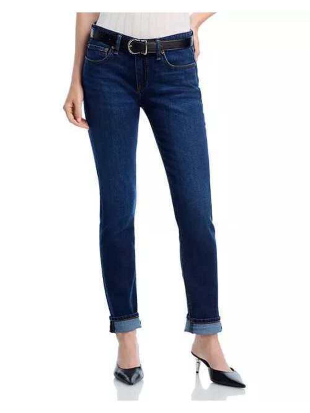rag & bone Dre Low-Rise Slim Boyfriend Jeans Size 24